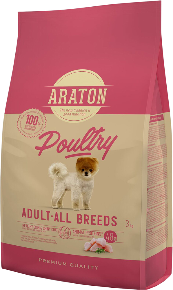 

Сухой корм ARATON Poultry Adult All Breeds для взрослых собак 3 кг