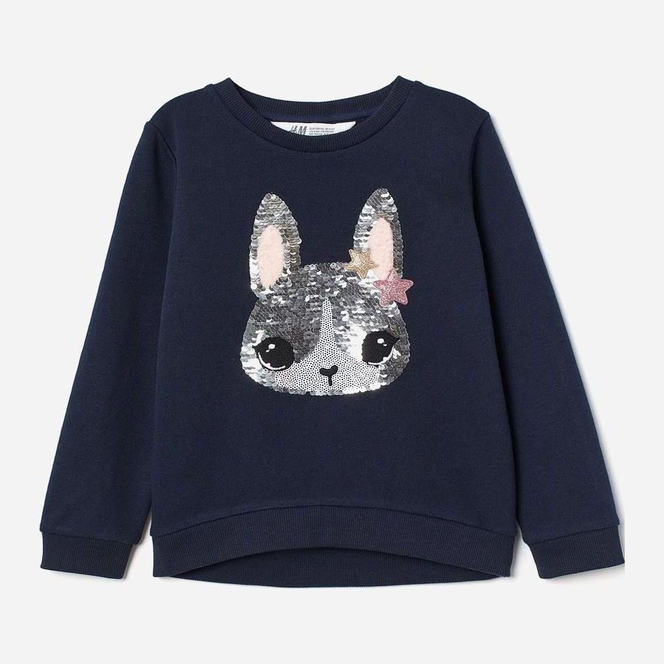 

Свитшот H&M 0749099-0 122-128 см Темно-синий (СА2000001668054)