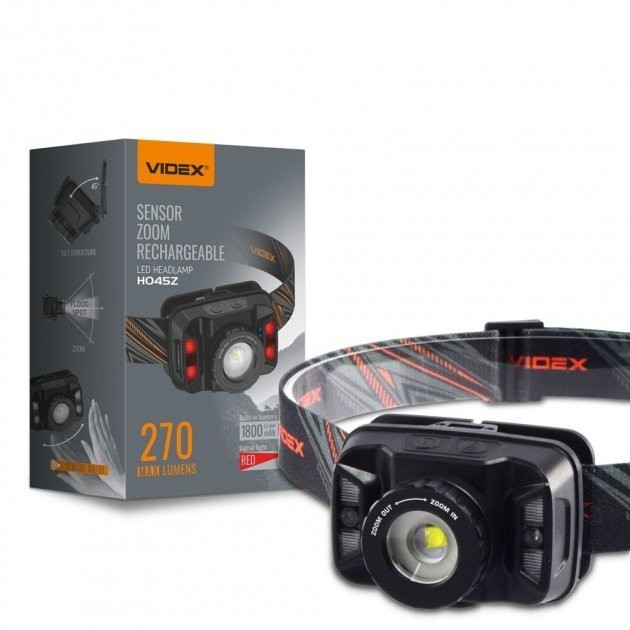 

Налобный светодиодный фонарик VIDEX VLF-H045Z 270Lm 5000K