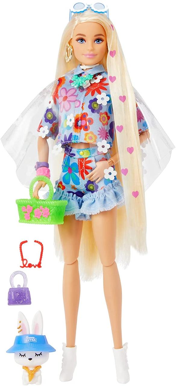 

Кукла Barbie Extra блондинка в джинсовом костюме (HDJ45) от Mattel