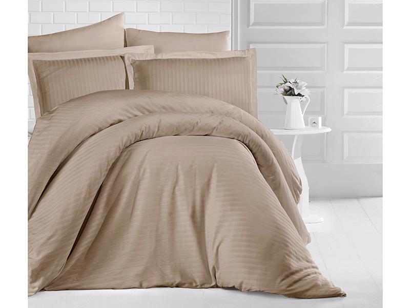 

Постільна білизна Clasy Stripe Satin сімейний 160х220 A.Kahve