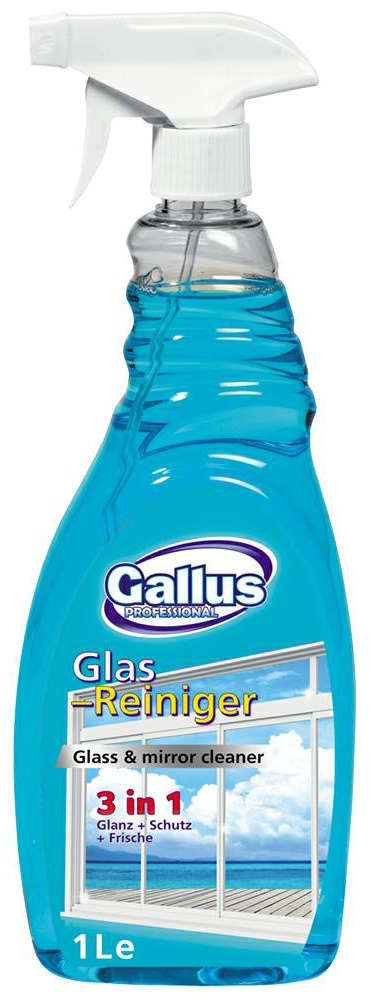 Средство для мытья окон Gallus Glasreiniger голубое 1 л (4251415301541 ...