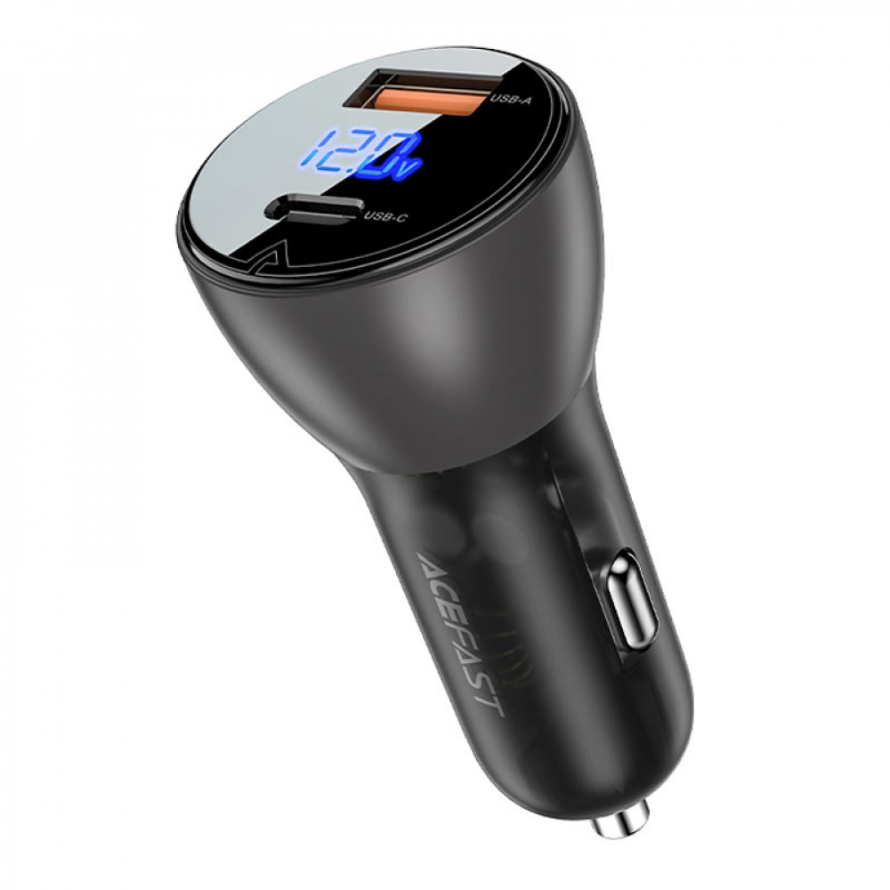 

Автомобильное ЗУ Acefast B6 63W (Type-C + USB) black