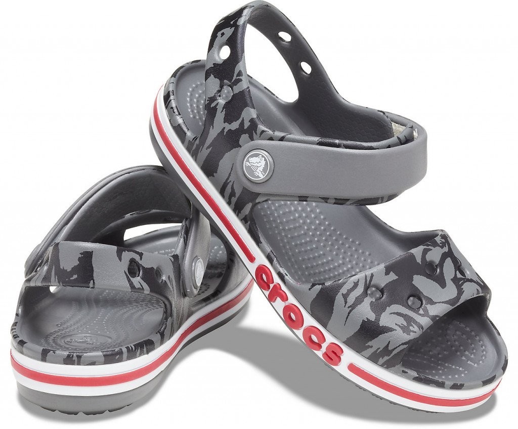 

Сандалии Crocs Bayaband Printed Sandal K 206262-0DA-C5 20-21 12 см Серые (206262-0DA)