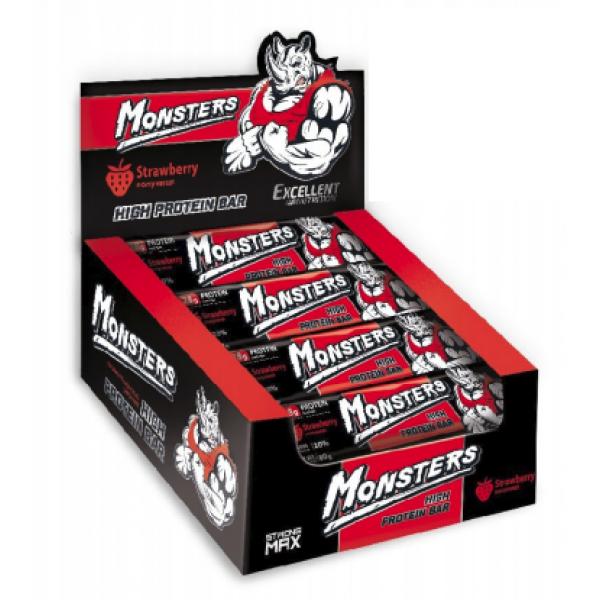 

Диетическое питание Monsters Strong Max 80g x 20шт Strawberry
