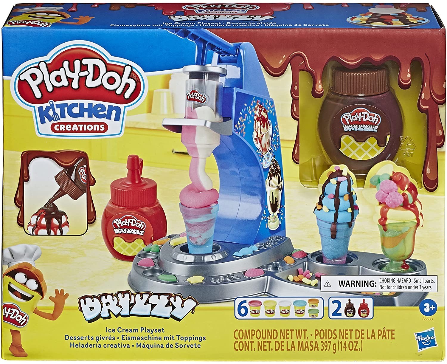 

Набор Play-Doh Kitchen Creations Мороженое с сиропом (E6688)