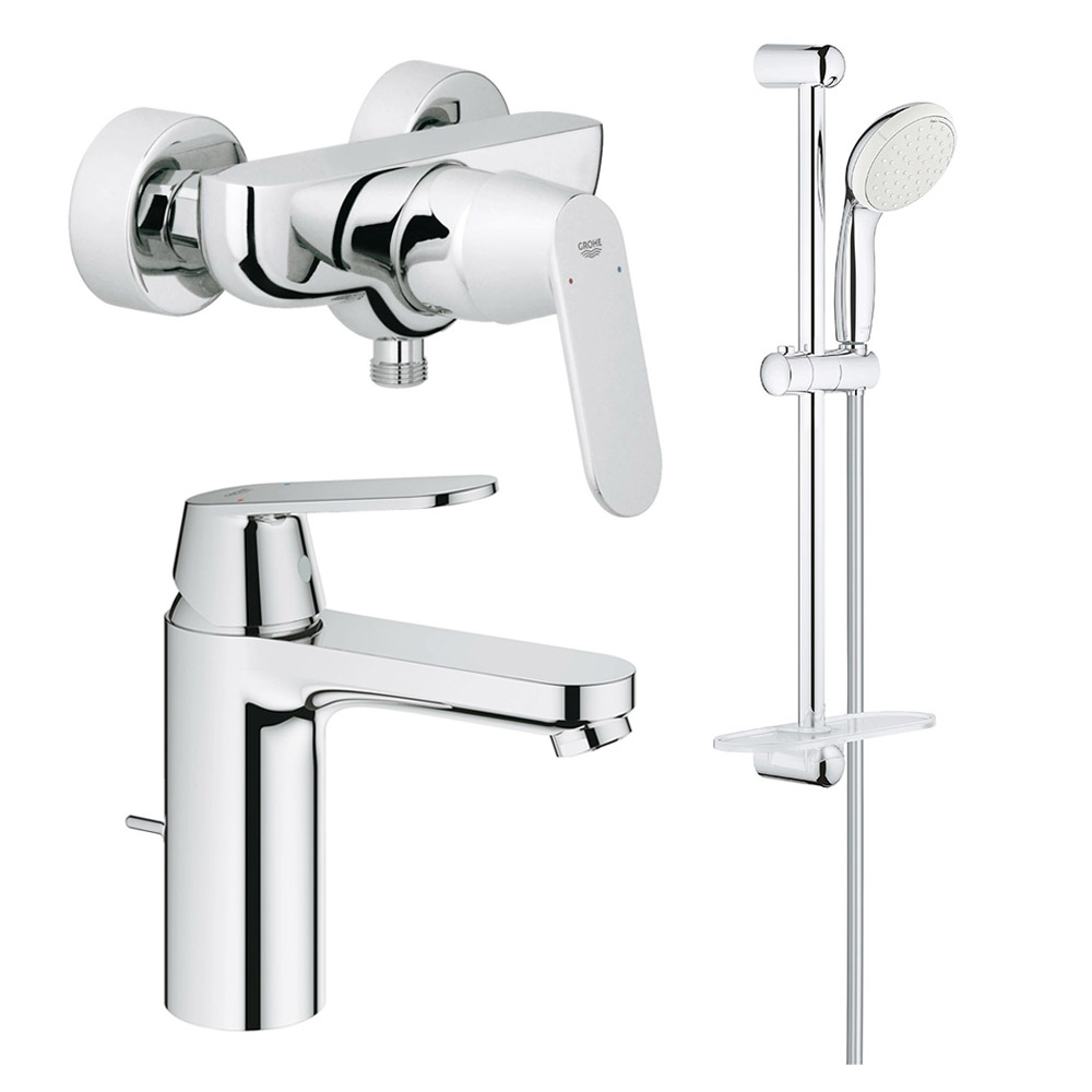 

Набор смесителей для ванной комнаты 3 в 1 Grohe EX Eurosmart Cosmopolitan 126114M (23325000+32837+27926001)