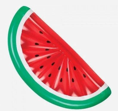 

Оригинальный яркий пляжный надувной матрас долька арбуза большой детский плот для плавания половинка