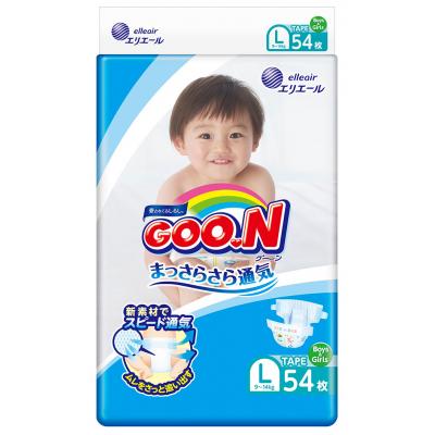

Подгузник GOO.N для детей 9-14 кг размер L унисекс 54 шт. (843155)