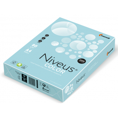 

Бумага Mondi Niveus COLOR Pastel Blue A4, 80g, 500sh (A4.80.NVP.MB30.500)