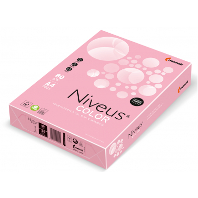 

Бумага Mondi Niveus COLOR Pastel Pink A4, 80g, 500sh (A4.80.NVP.PI25.500)