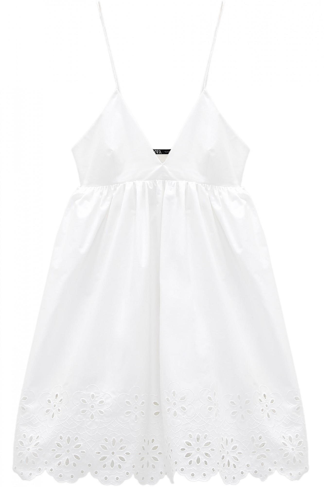 

Платье-сарафан белое свободное ZARA 9420 (26, Платье-сарафан белое свободное ZARA 9420 S(26)
