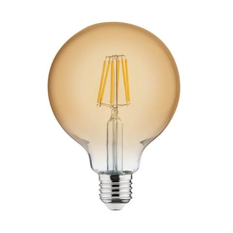 

Лампа винтажная светодиодная филаментная (ретро) Horoz Electric "RUSTIC GLOBE-6" 6W Filament led 2200К E27 Янтар