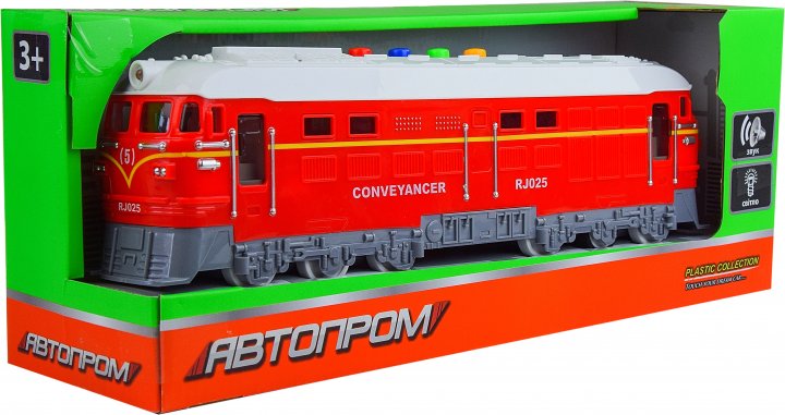 

Игрушка поезд инерционный Автопром Красный (7792B)