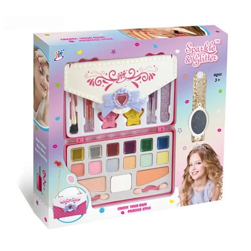 

Набор детской косметики A-Toys помада тени лак блеск кисть (216-9A)