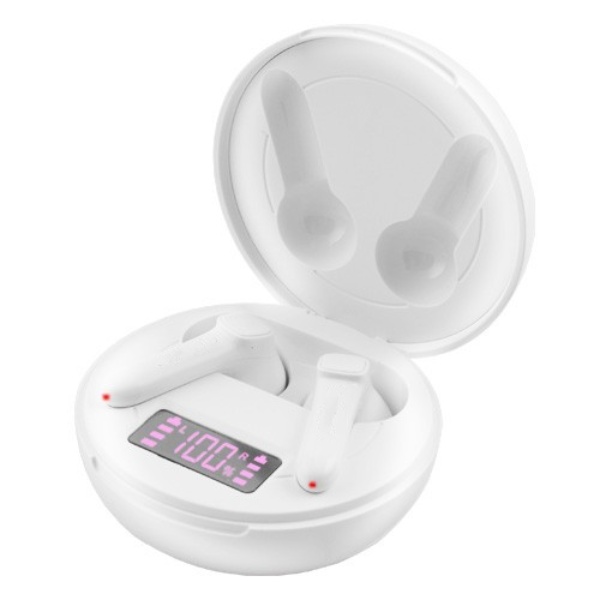 

Беспроводные наушники TWS Buds Pro MG-S19 с кейсом, индикация заряда, white