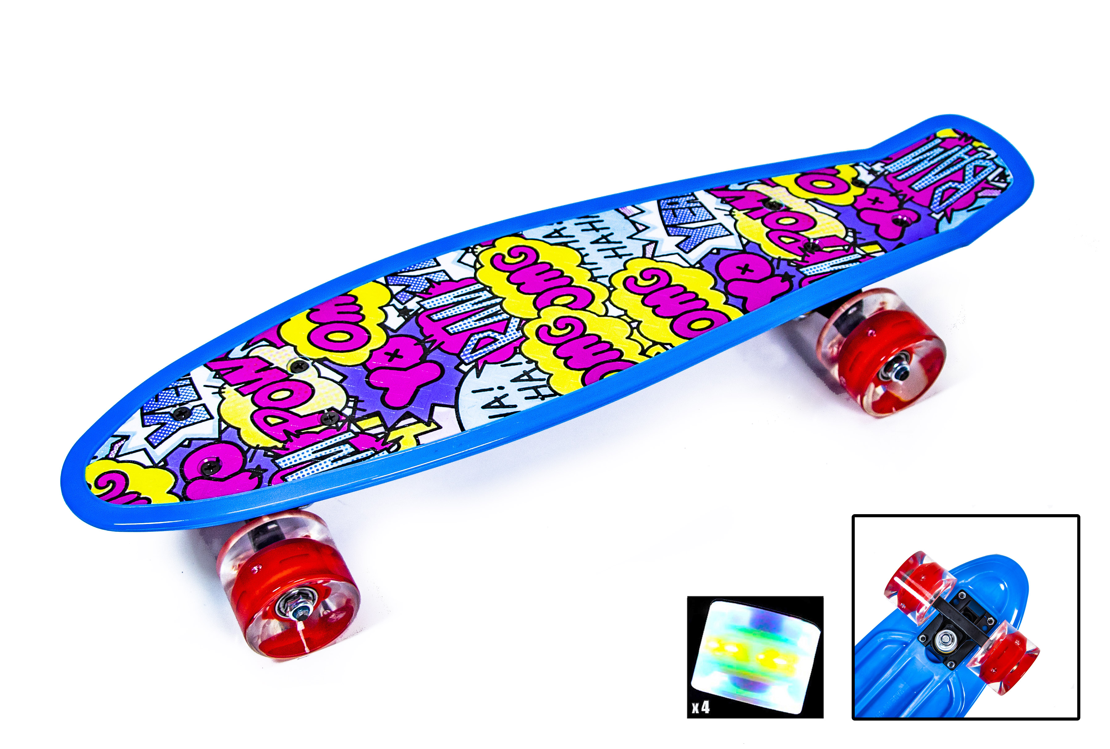 

Penny Board "OMG" Светящиеся колеса Scale Sports