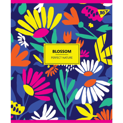 

Тетрадь Yes А4 Square Blossom клетка 48 листов, 3 шт (764419)