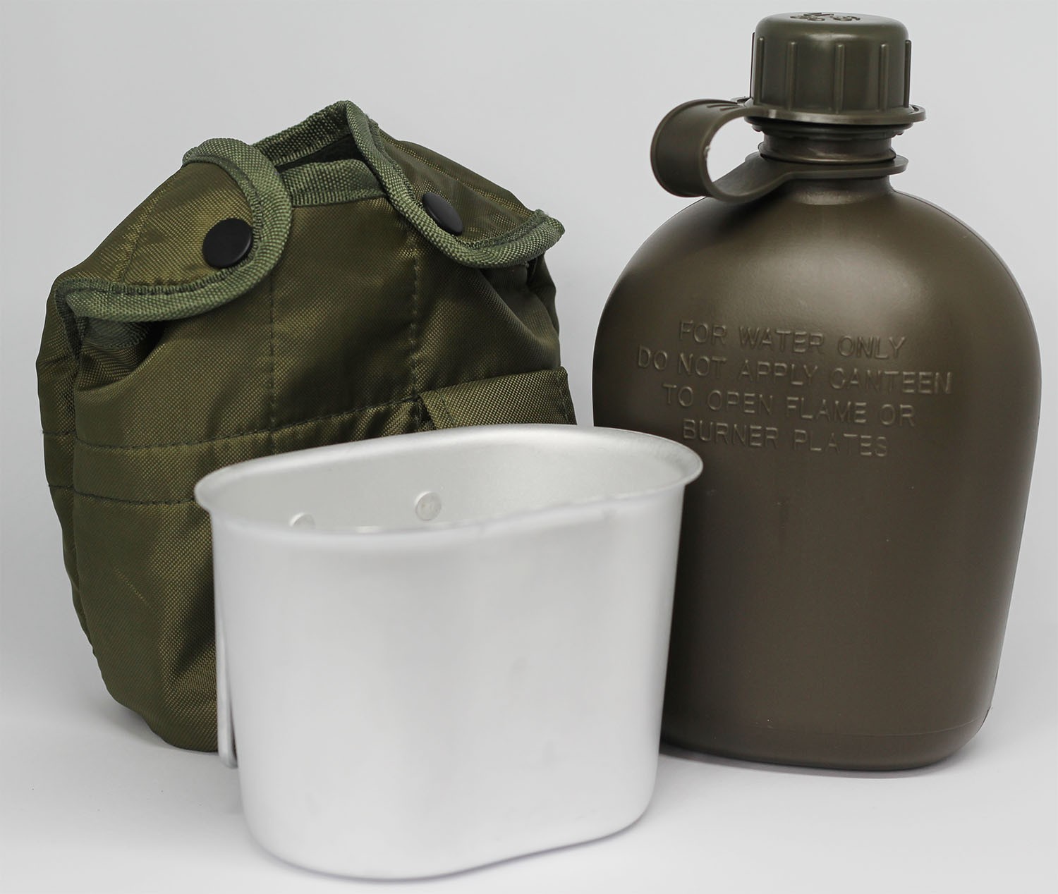 

Набор фляга с котелком и чехлом BexShop фляга 1 литр и котелок 650 мл Олива (flask-olive)