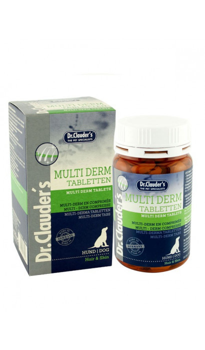 

Витамины для шерсти и кожи собак Dr.Clauder’s Hair & Skin Multi Derm Tablets 225 таб. (450 г)