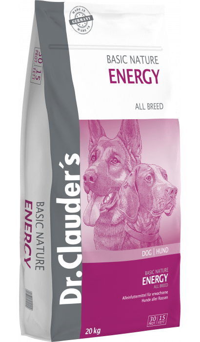 

Сухой корм для активных собак всех пород Dr.Clauder’s Basic Nature Energy 20 кг