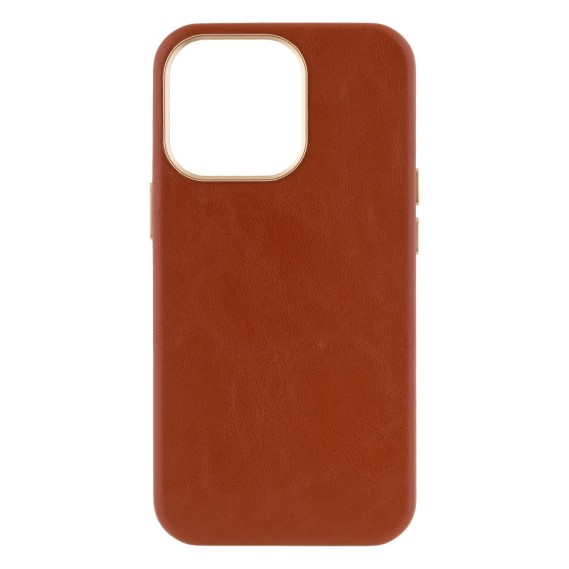 

Чехол Leather Case Gold Buttons для Apple iPhone 13 Pro (Коричневый)