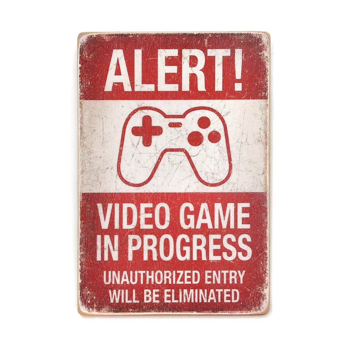 

Деревянный постер Wood Posters "Alert! Video game in progress" (A1 формат, фанера)