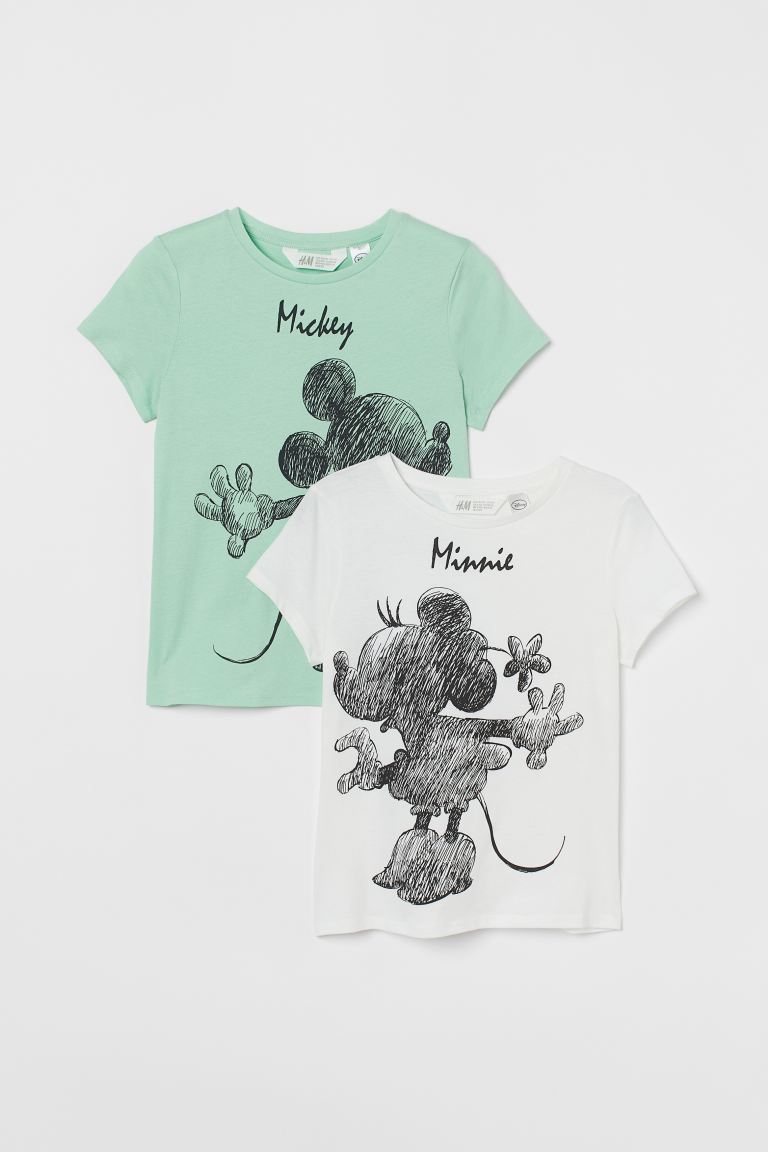 

Футболка (2 шт) H&M Р6819 146-152 см 10-12 років М'ятний/білий (P-6910806231291)