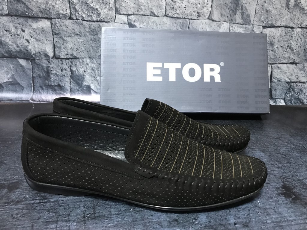 

Мокасины Etor 10950 43 (29 см) Черные