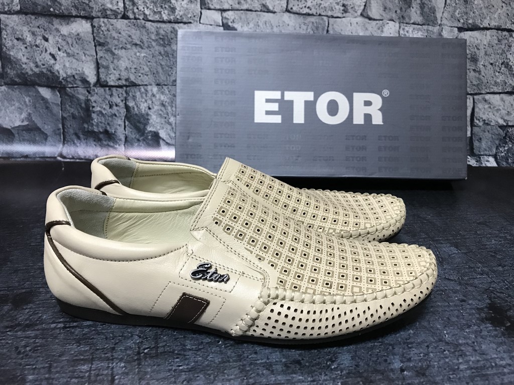 

Мокасины Etor 11262/7107 41 (28 см) Бежевые