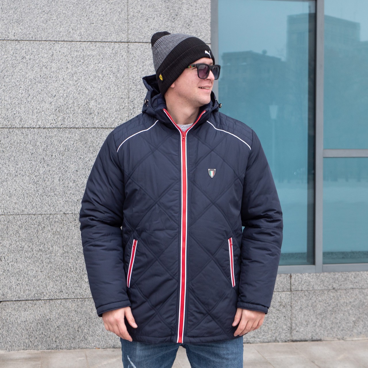 

Зимняя мужская куртка UF-Fashion Модель 117-d  темно-синий, Зимняя мужская куртка UF-Fashion Модель 117-d 50 темно-синий