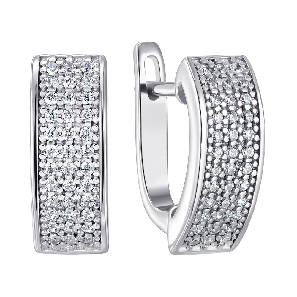 

Серьги из серебра с фианитами 000151649
