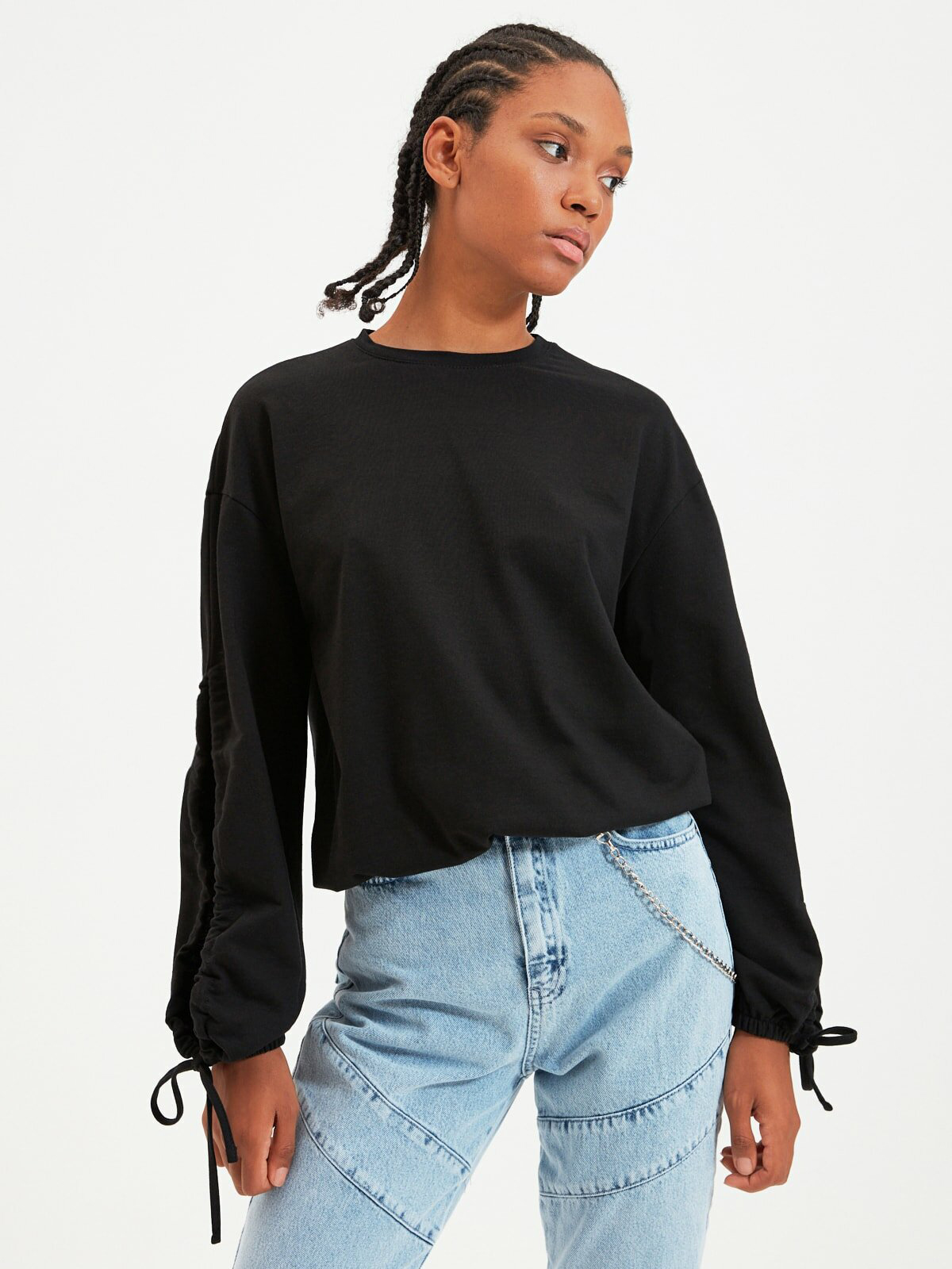 

Свитшот Trendyol TWOAW22SW0393  Black, Свитшот Trendyol TWOAW22SW0393 M Black