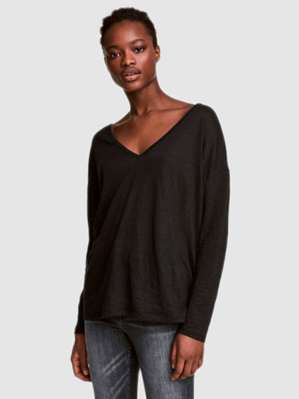 

Лонгслив H&M 3hm03300273  Черный, Лонгслив H&M 3hm03300273 S Черный