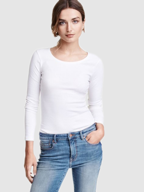 

Лонгслив H&M 35516748  Белый, Лонгслив H&M 35516748 XL Белый