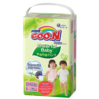 

Подгузник GOO.N Cheerful Baby L 9-14 кг унисекс 48 шт (843285)