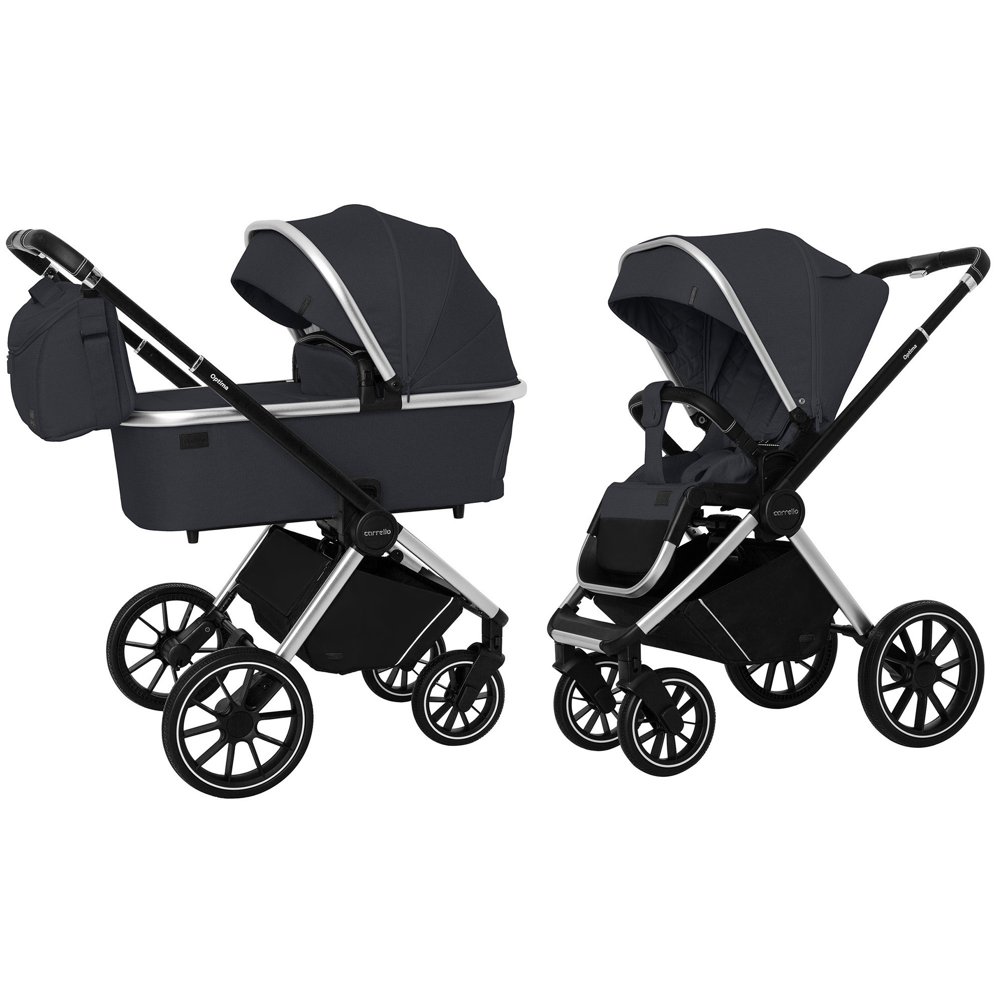 

Коляска універсальна CARRELLO Optima CRL-6503 (2in1) Platinum Grey