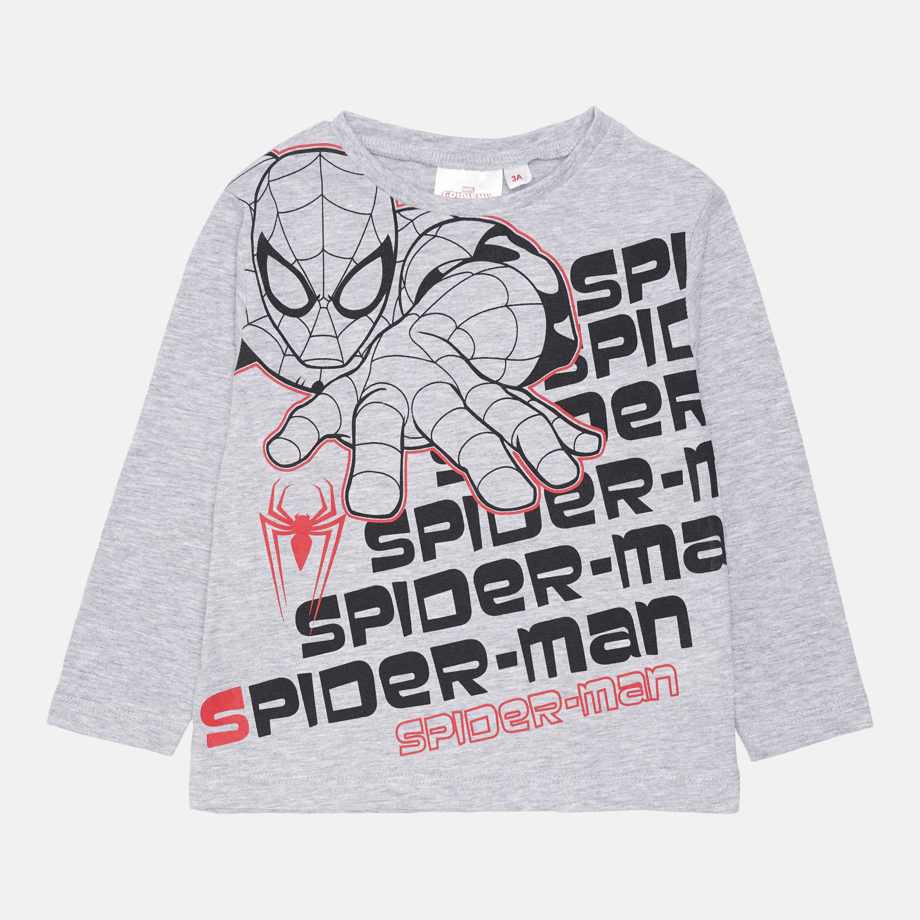 

Футболка с длинным рукавом Disney Spiderman HU1002 104 см Светло-серая