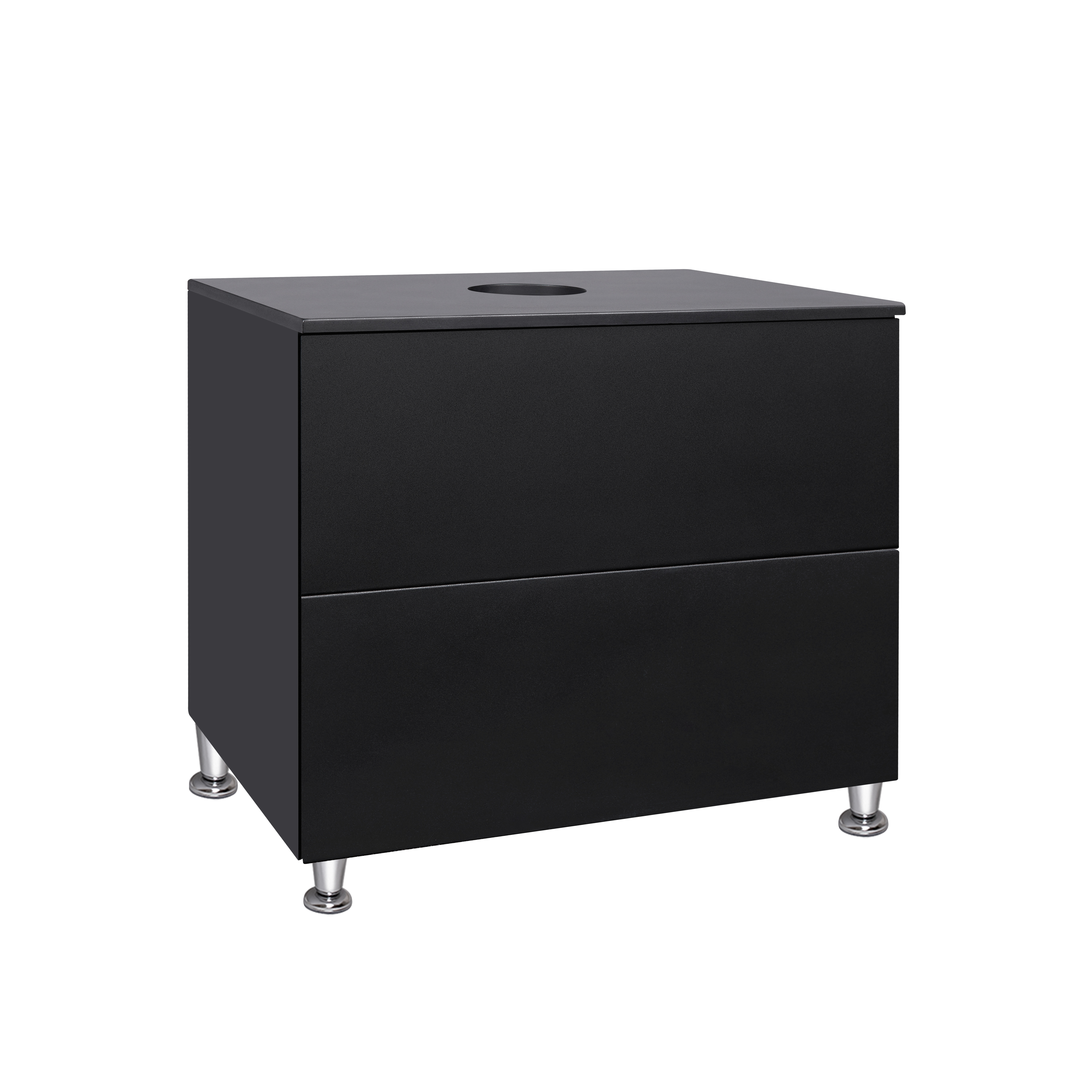

Тумба напольная Qtap Tern 800х616х469 Matt black со столешницей QT1780TNL802MB