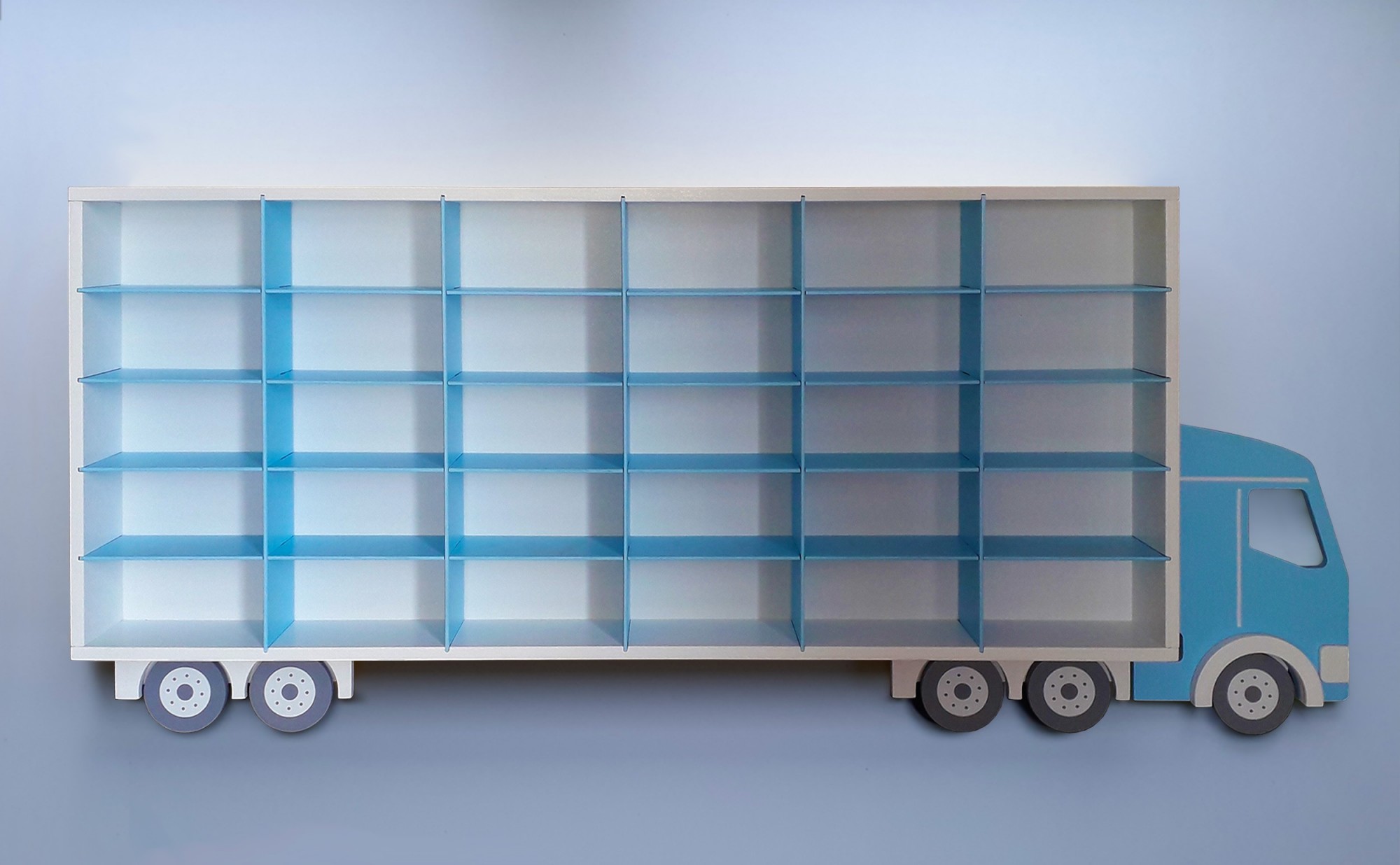 

Полка-гараж Грузовик голубая для 30 kinsmart (ks30-m-blue)