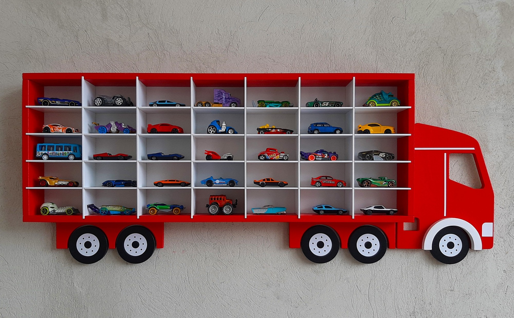 

Полка Грузовик красная для 35 Hot Wheels (hw35-m-red)