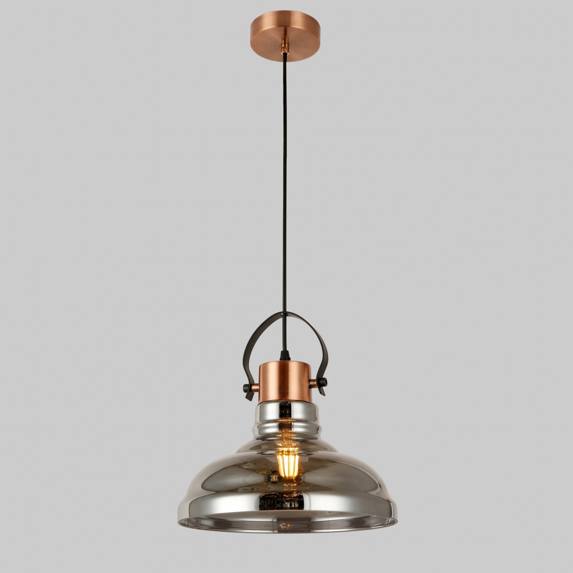 

Люстра LEVISTELLA Glass Bell подвесная графитовая 28х15 см