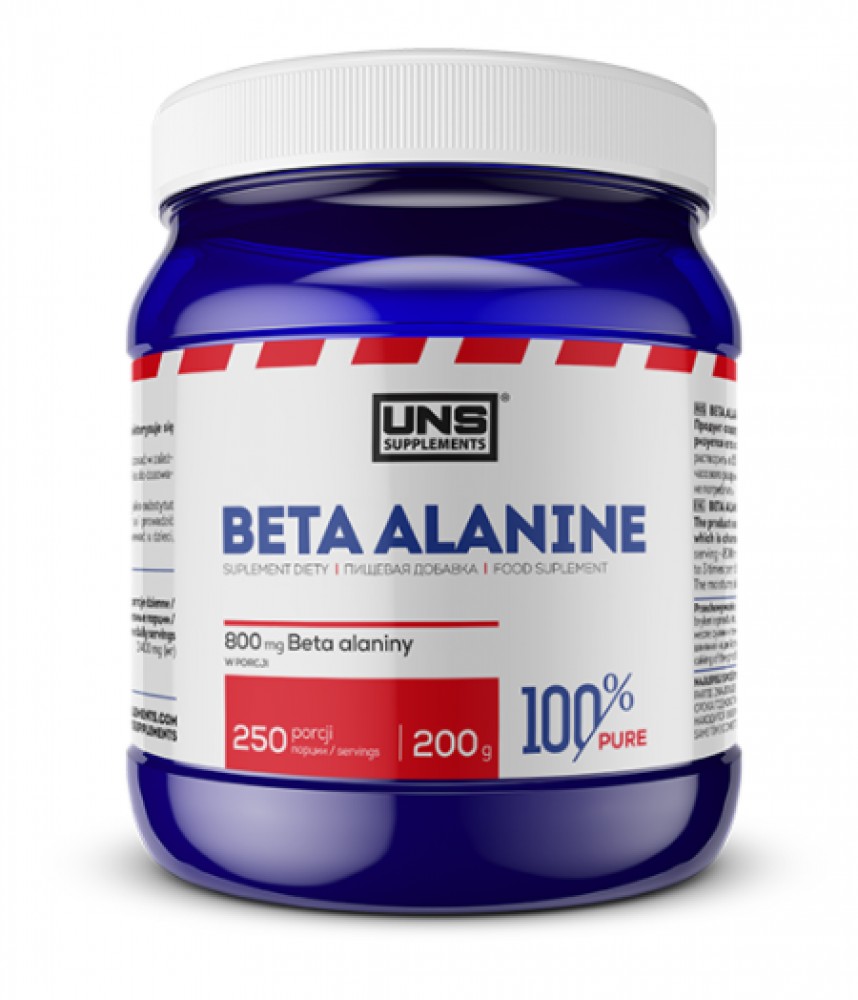 

Предтрен Бета-аланин UNS 100% Pure BETA-ALANINE 200g Pure