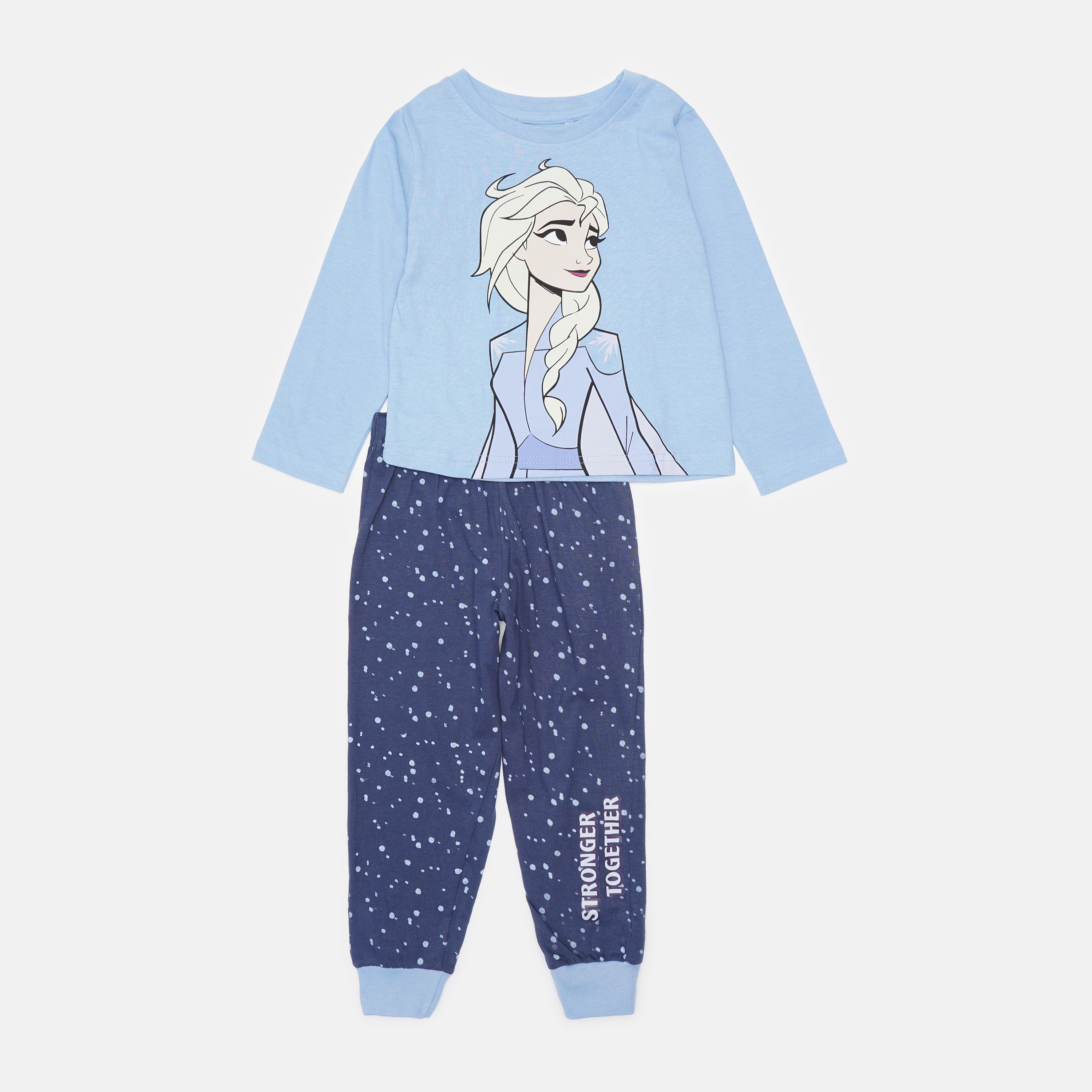 Акция на Пижама (футболка с длинными рукавами + штаны) Disney Frozen Ii 2200007683 98 см Светло-голубая (8445484018554) от Rozetka UA