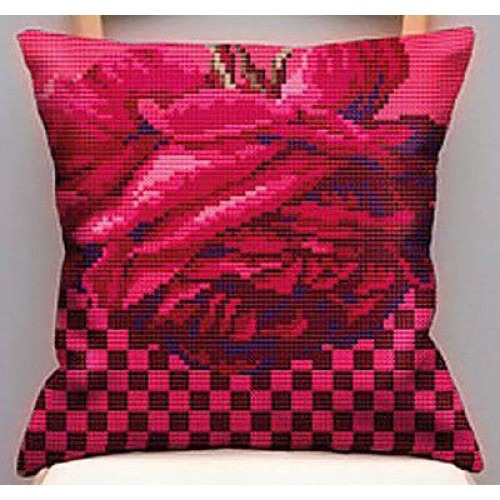 

Подушка для вышивания крестом Collection D'Art 5107 "Cocktail Rose"
