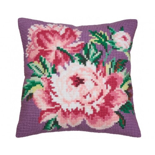 

Подушка для вышивания крестом Collection D'Art 5042 "Honey Bun Orchids"