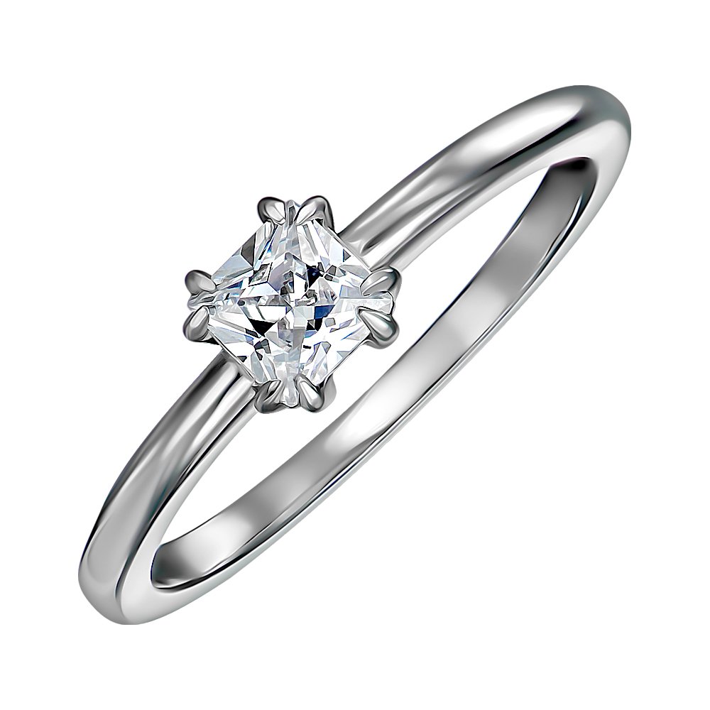 

Серебряное кольцо с фианитом 000152257 15.5 размера