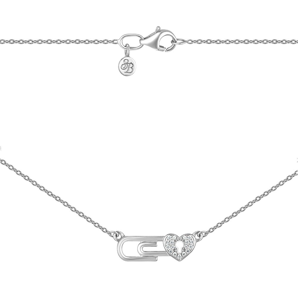 

Серебряное колье с фианитами 000149008 45 размера