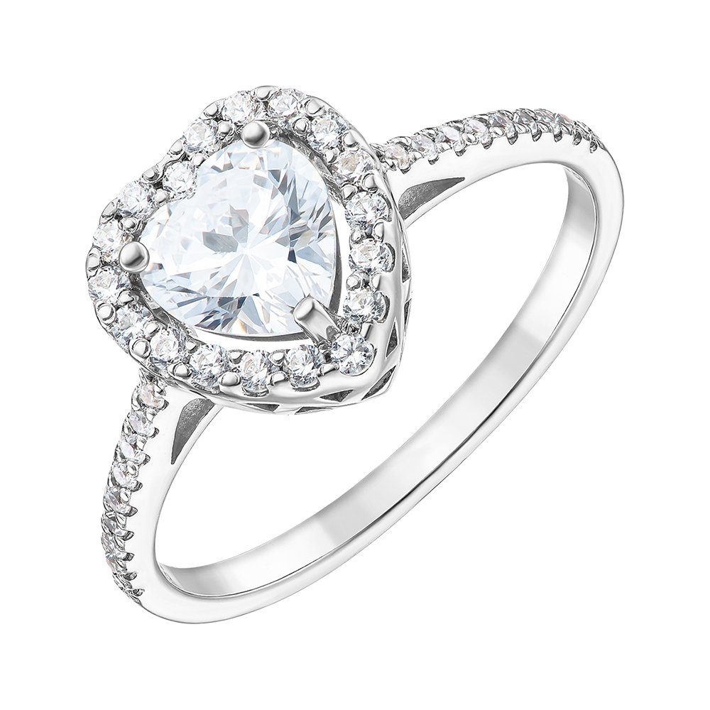 

Серебряное кольцо с фианитами 000149284 18.5 размера