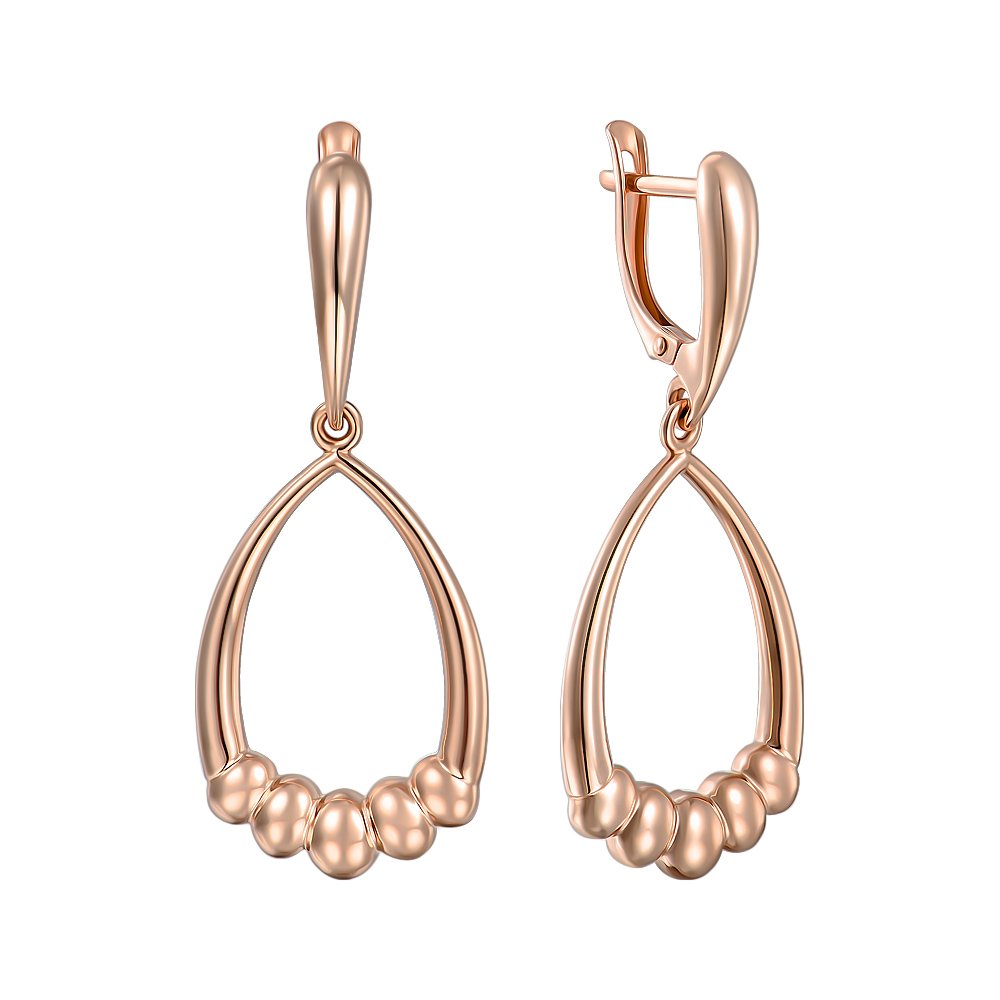

Серьги-подвески из красного золота 000151069